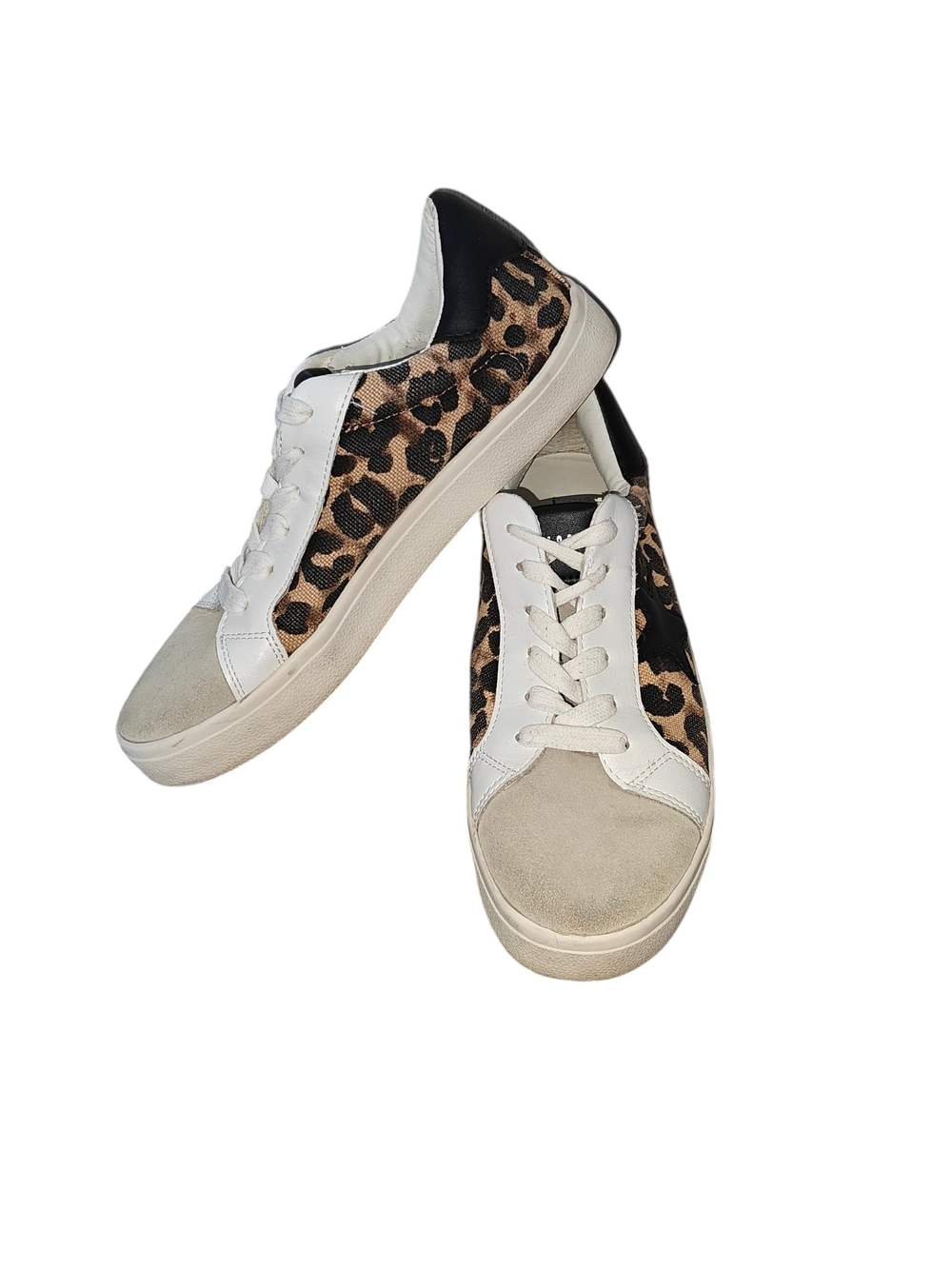 Steve Madden Philip Leopard Print Sneakers Women's Size 7.5